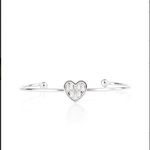 Silver heart bracelet
